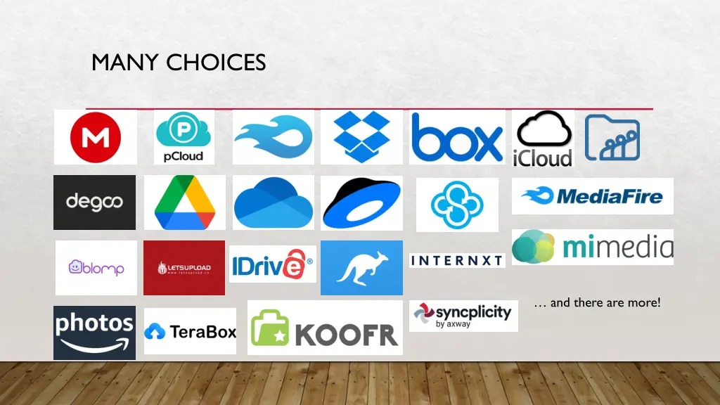 many choices 1