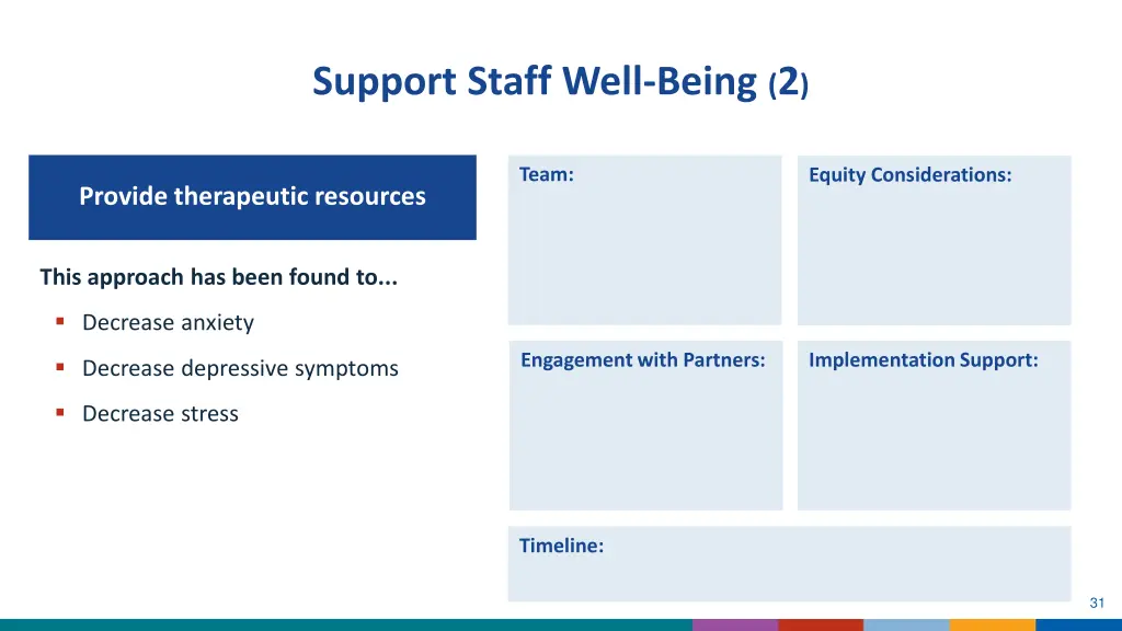 support staff well being 2