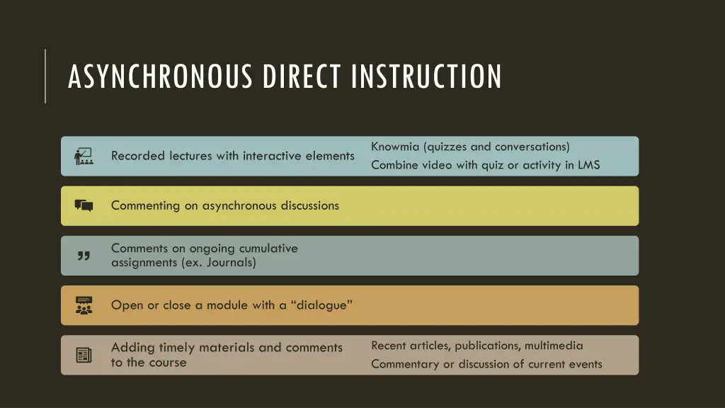 asynchronous direct instruction