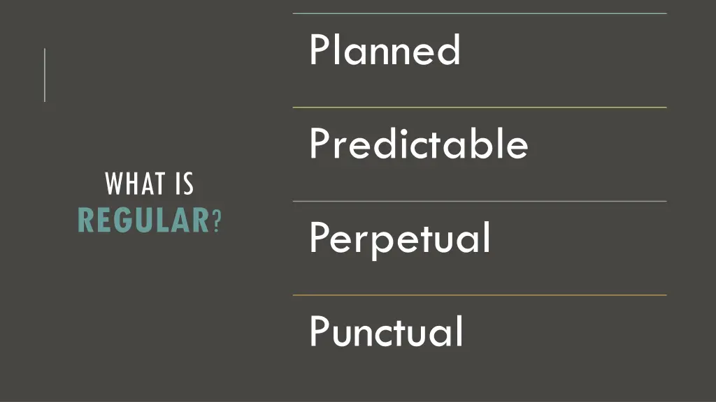 planned