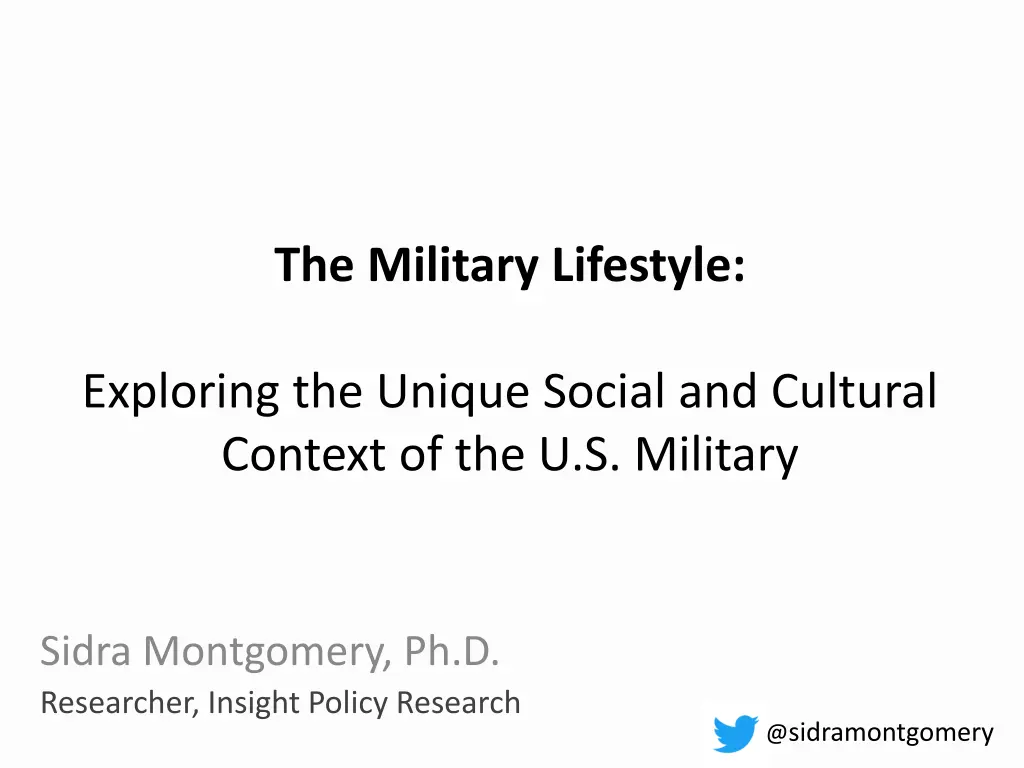 the military lifestyle