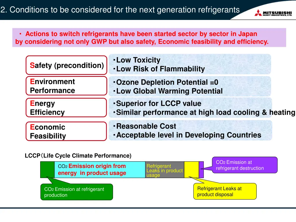 2 conditions to be considered for the next