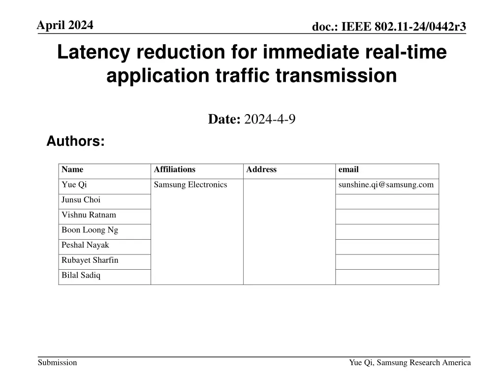 april 2024 latency reduction for immediate real