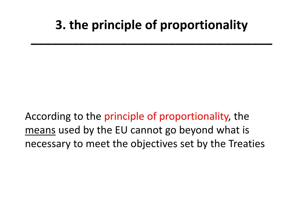 3 the principle of proportionality