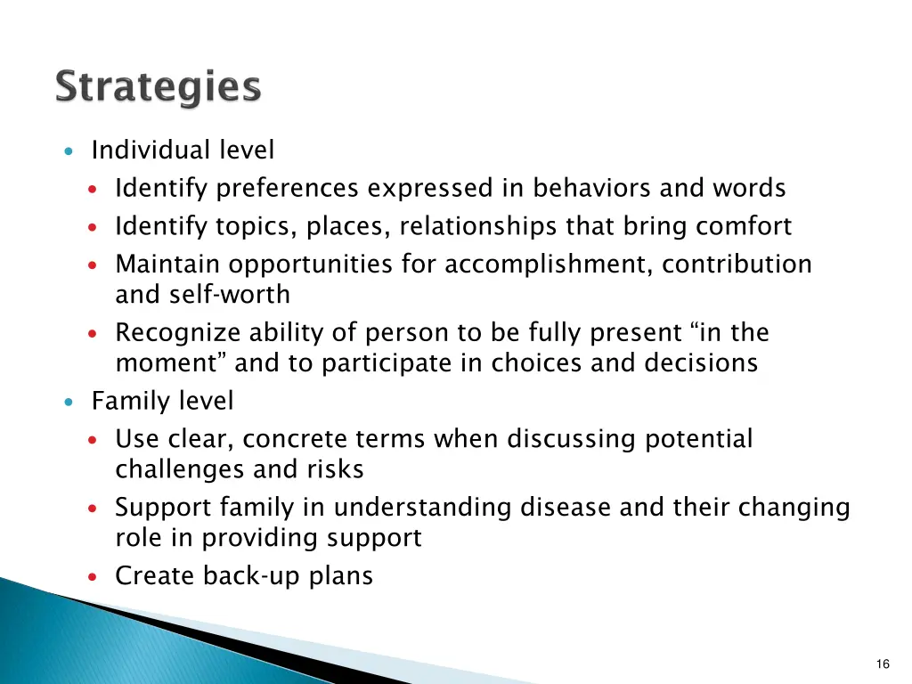 individual level identify preferences expressed