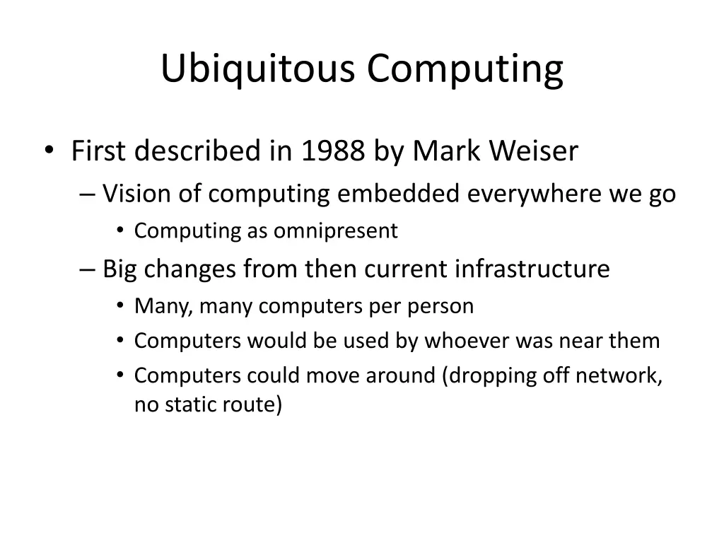 ubiquitous computing