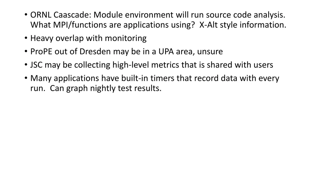 ornl caascade module environment will run source