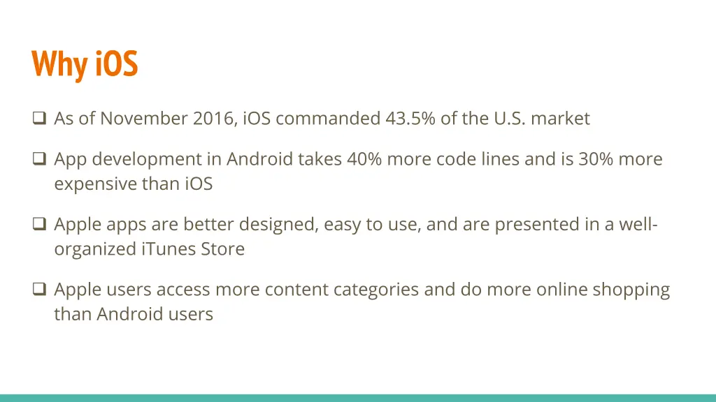 why ios