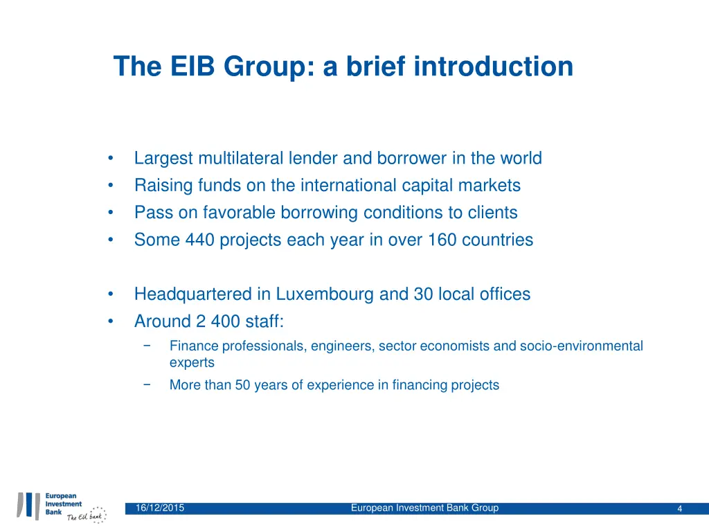 the eib group a brief introduction
