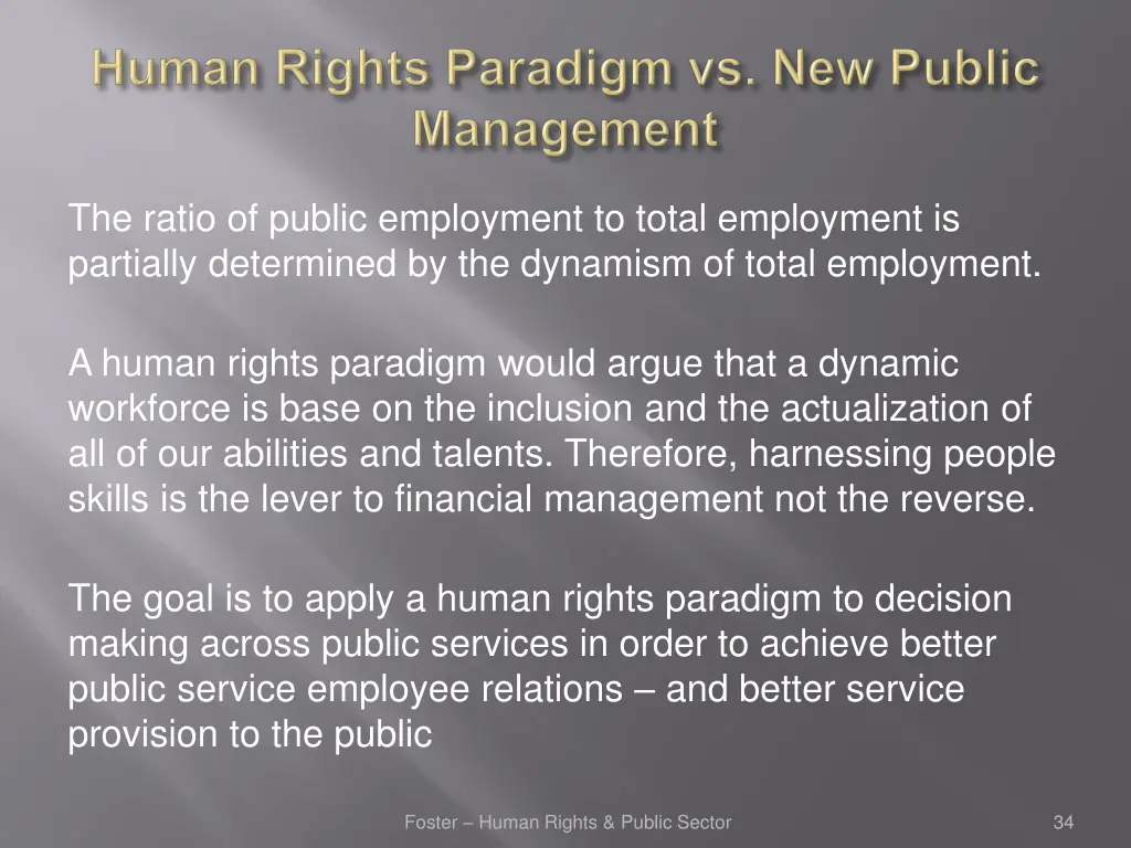 the ratio of public employment to total 1