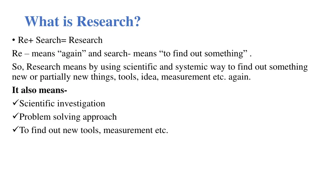 what is research