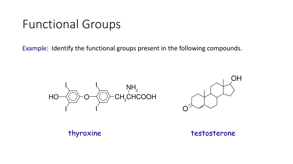 functional groups