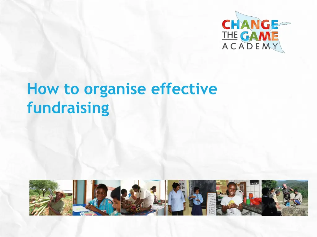 how to organise effective fundraising