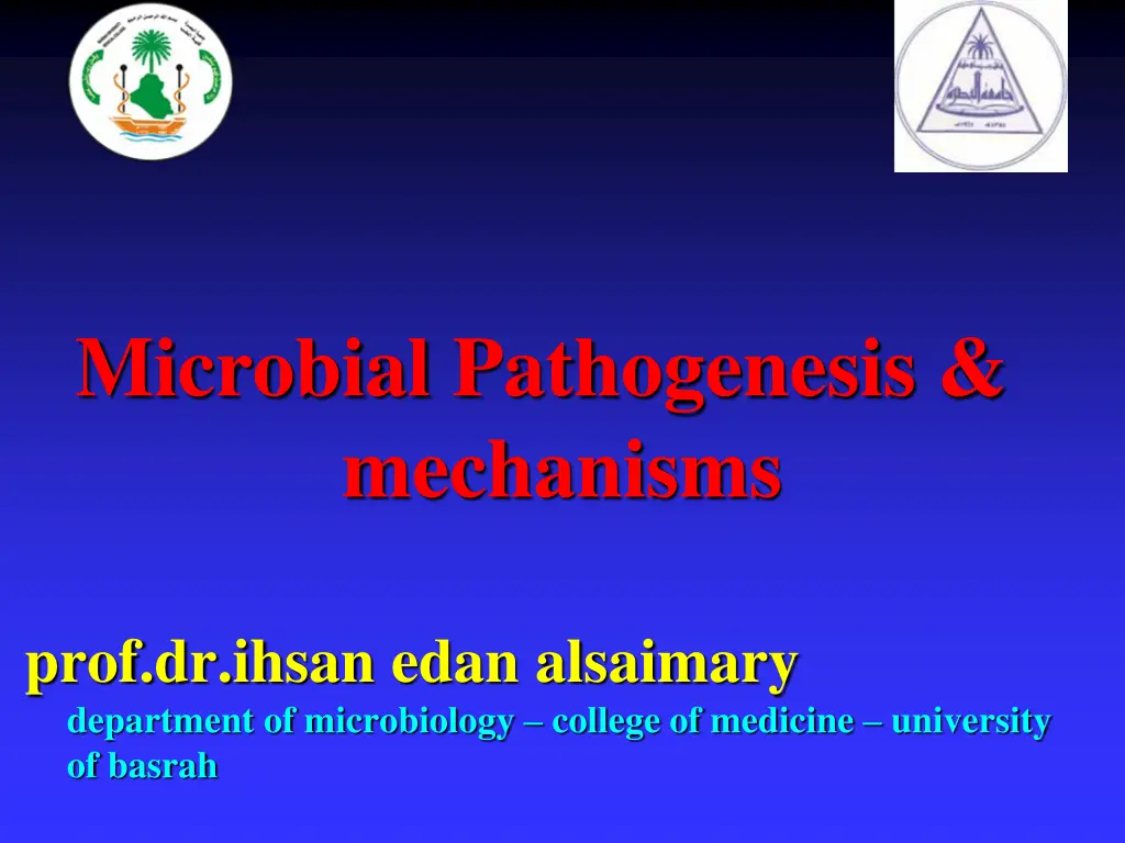 microbial pathogenesis mechanisms