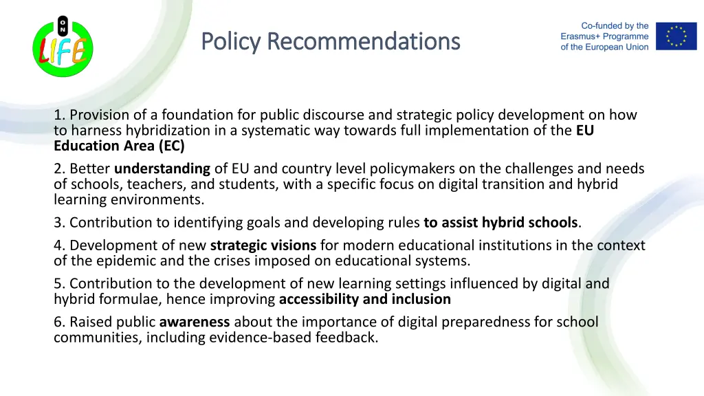 policy recommendations policy recommendations 1