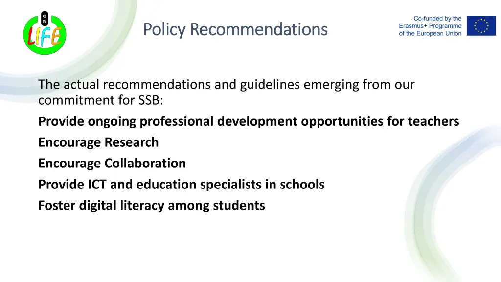 policy recommendations policy recommendations 4