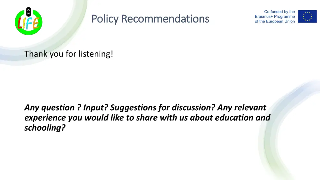 policy recommendations policy recommendations 7