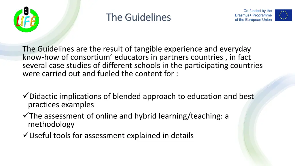 the guidelines the guidelines