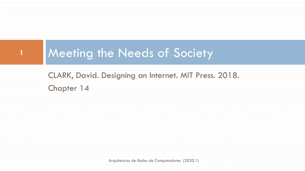 meeting the needs of society