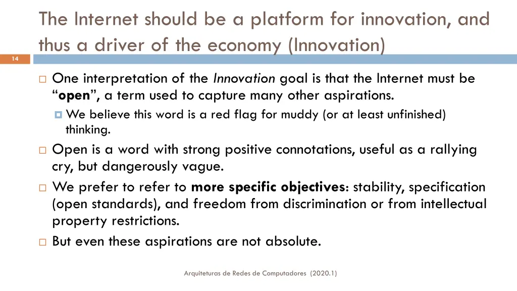 the internet should be a platform for innovation