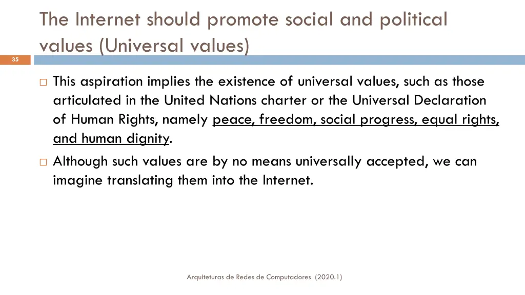 the internet should promote social and political