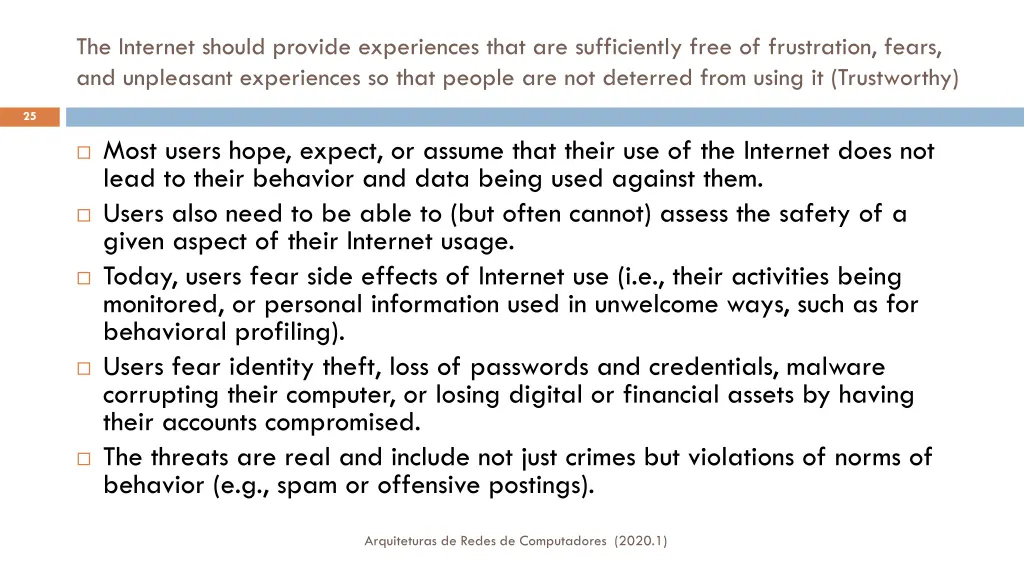 the internet should provide experiences that