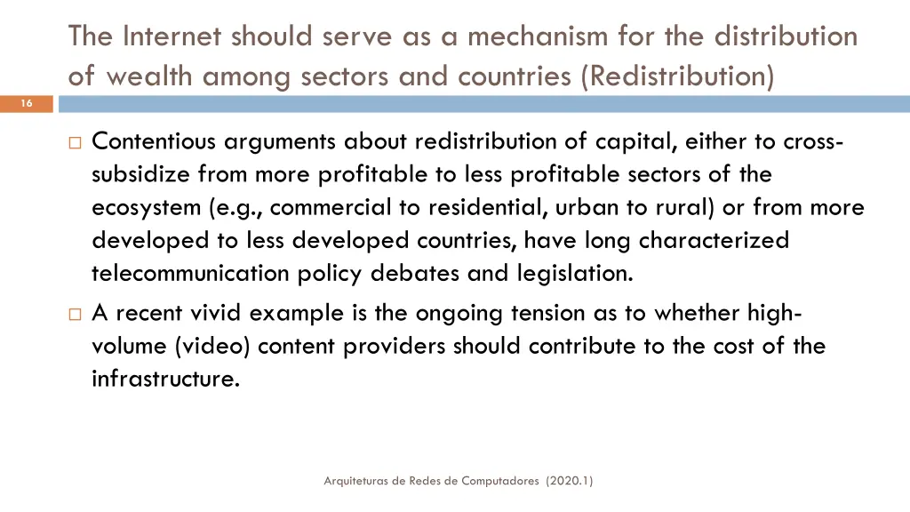 the internet should serve as a mechanism