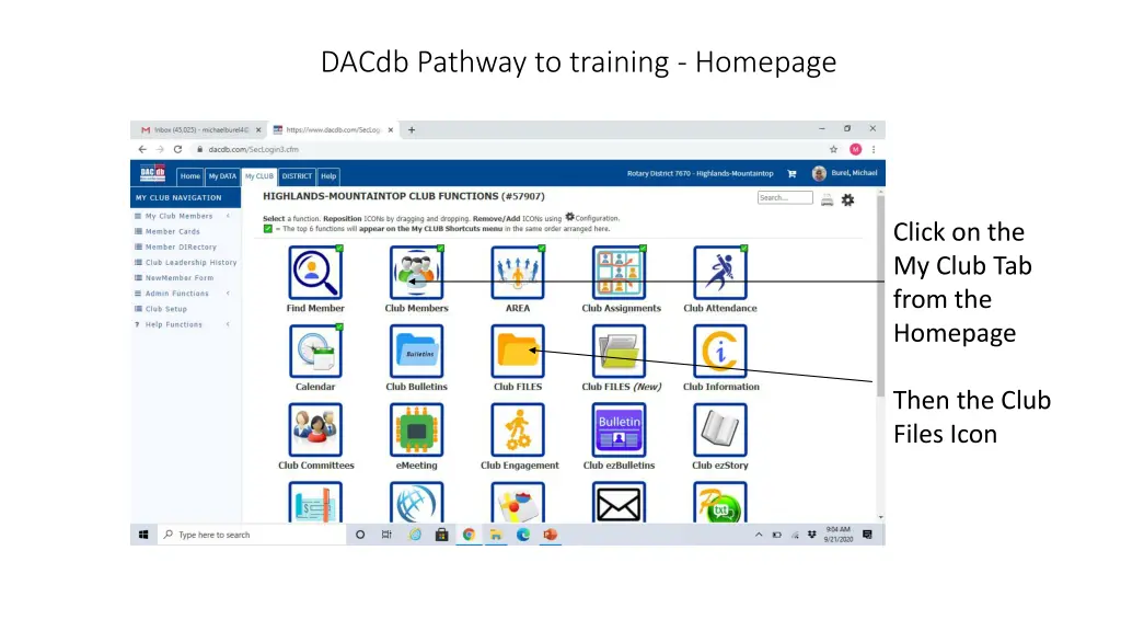 dacdb pathway to training homepage