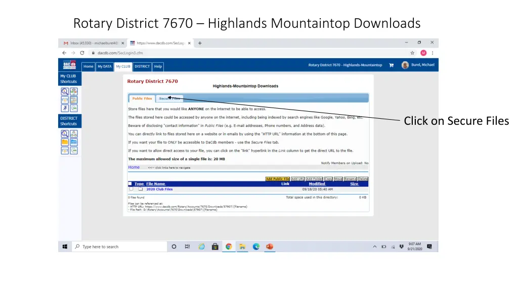 rotary district 7670 highlands mountaintop