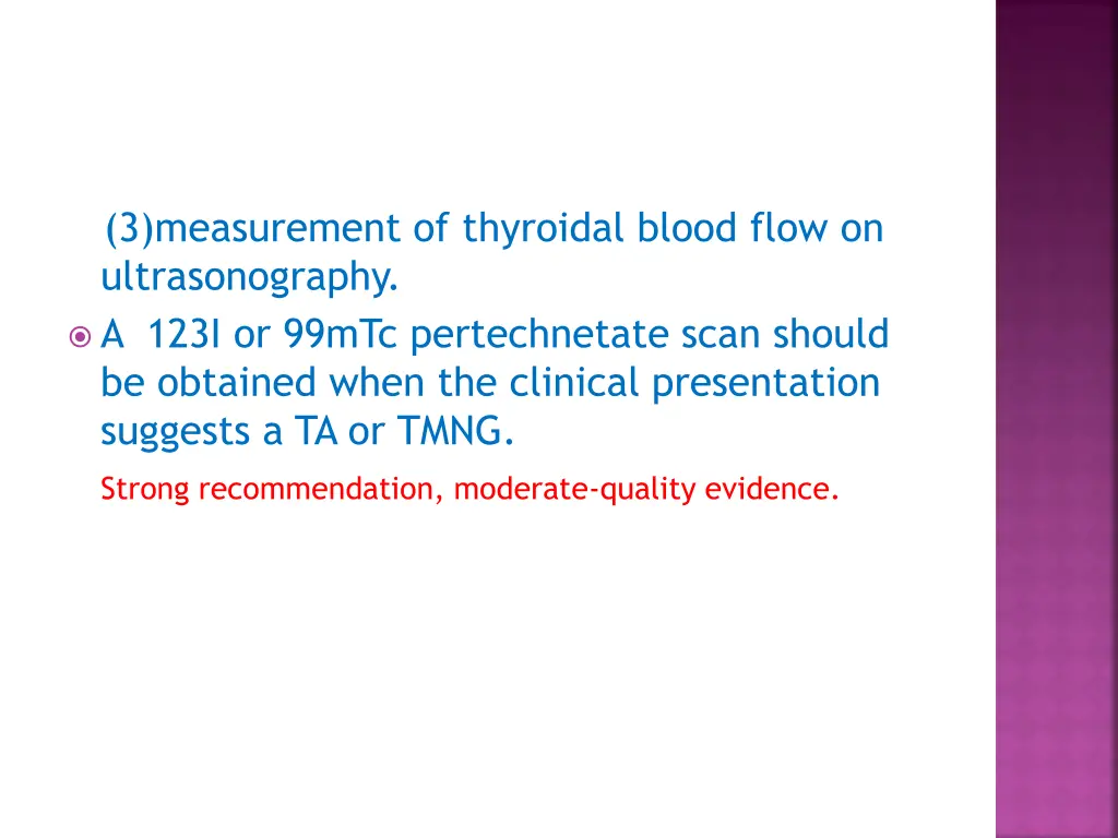 3 measurement of thyroidal blood flow