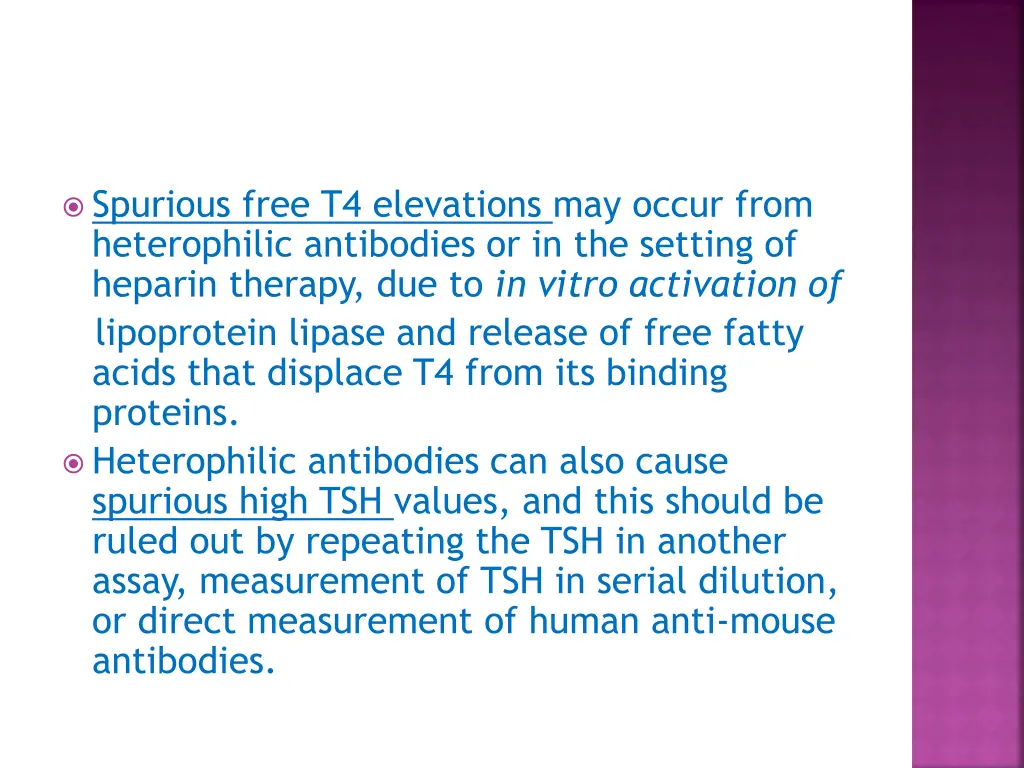 spurious free t4 elevations may occur from