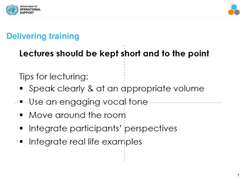 delivering training 1