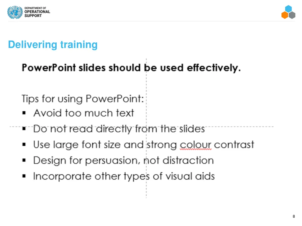 delivering training 2