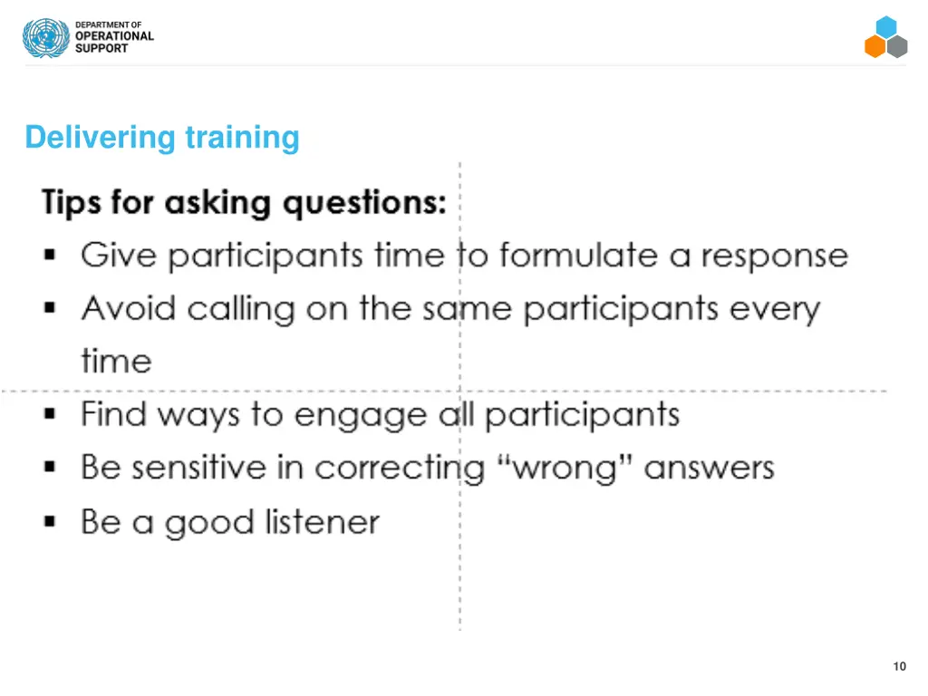 delivering training 4