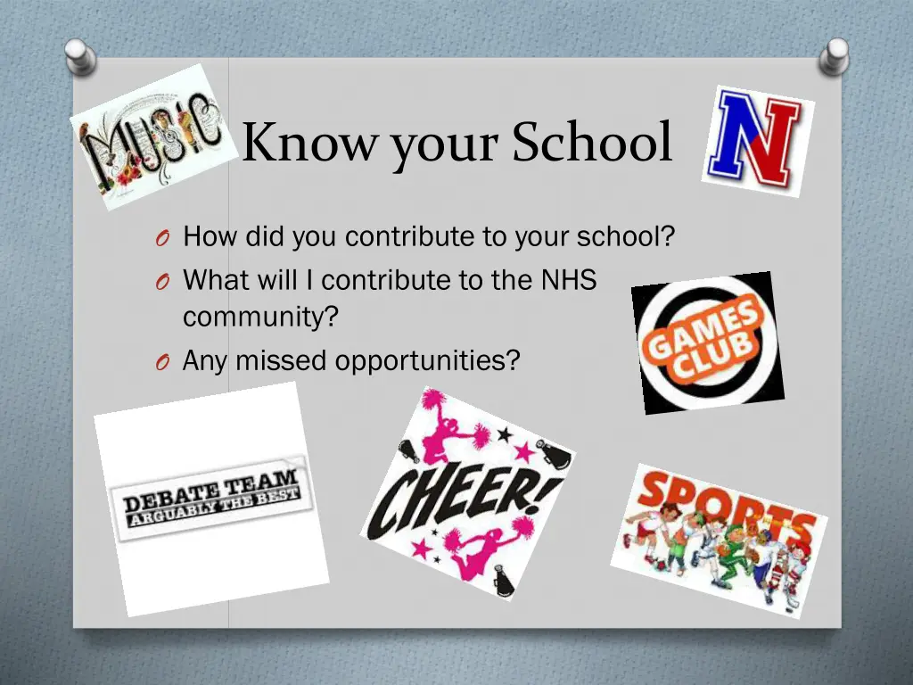 know your school