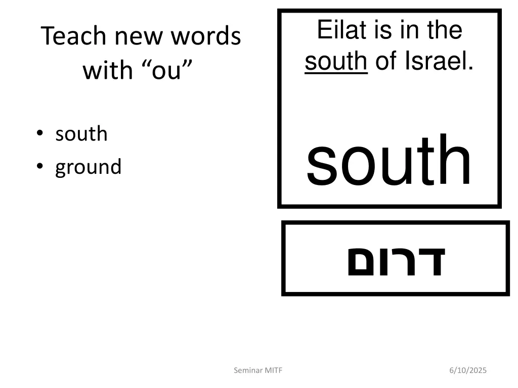 eilat is in the south of israel