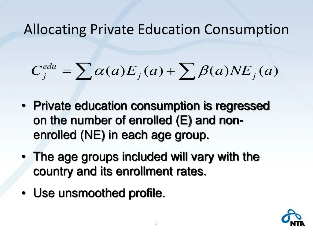 allocating private education consumption