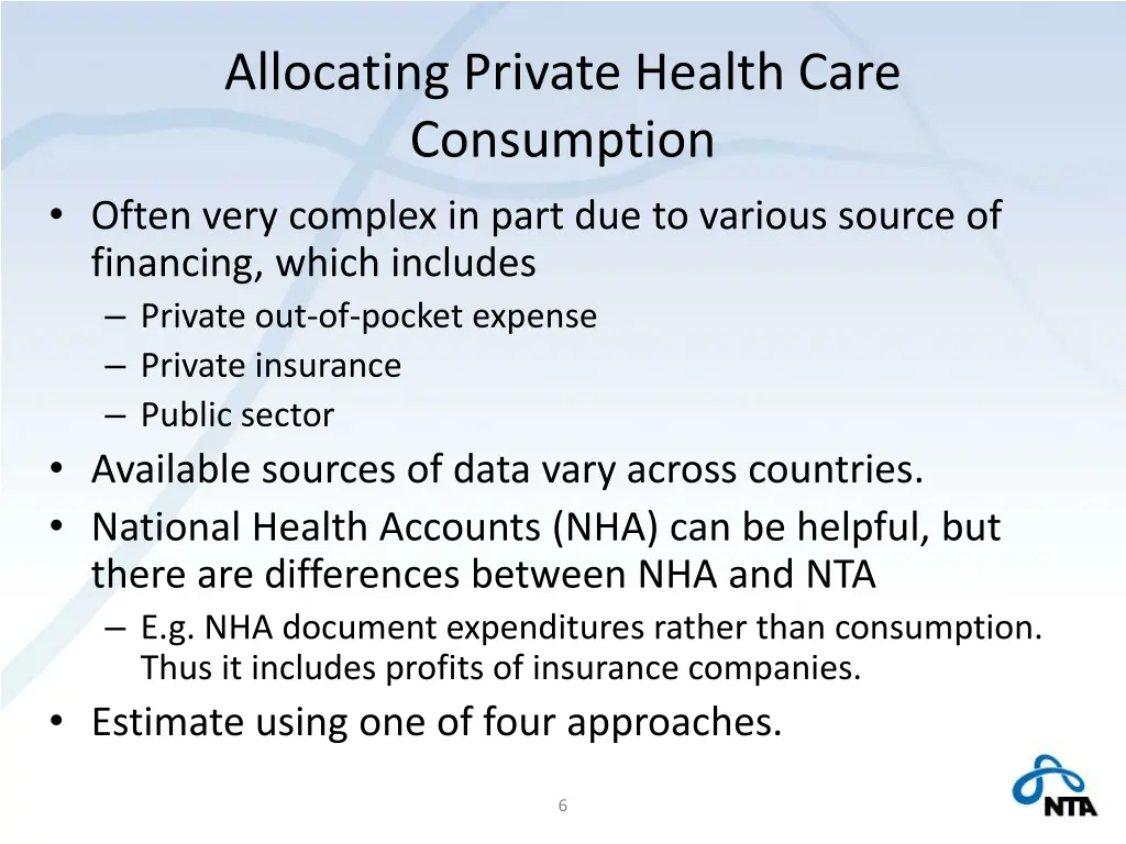 allocating private health care consumption often