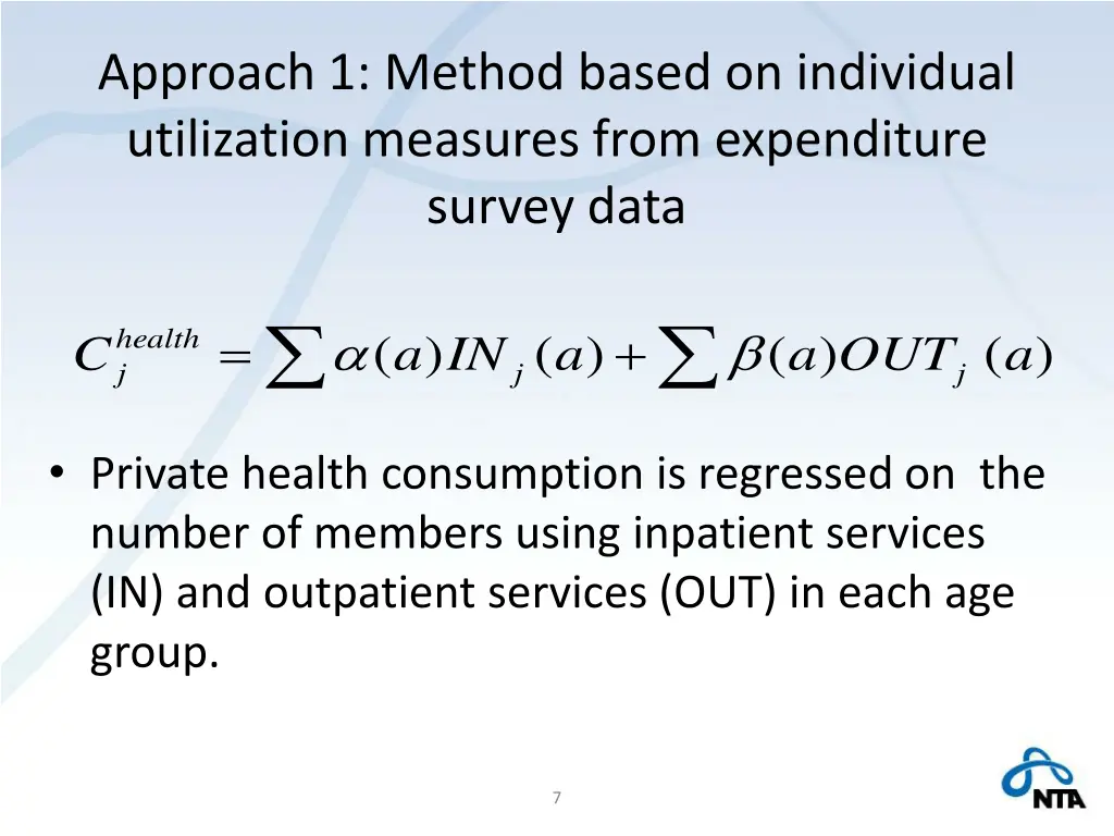 approach 1 method based on individual utilization