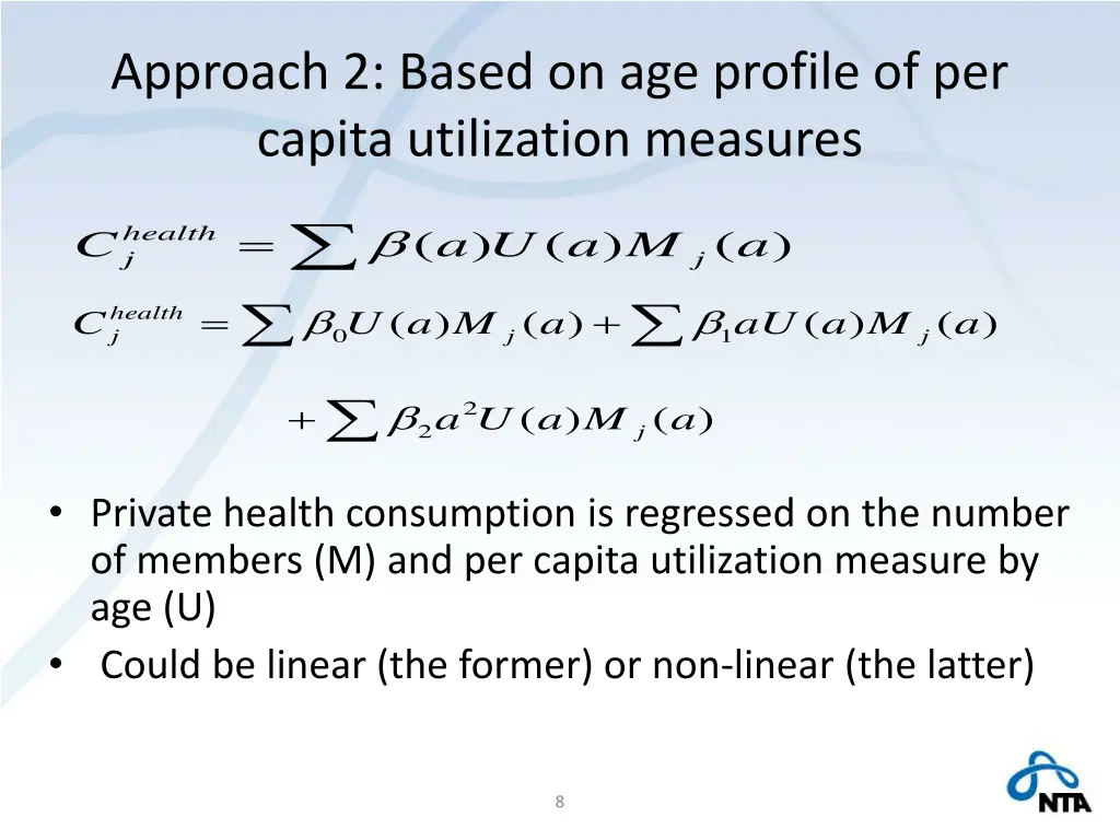 approach 2 based on age profile of per capita