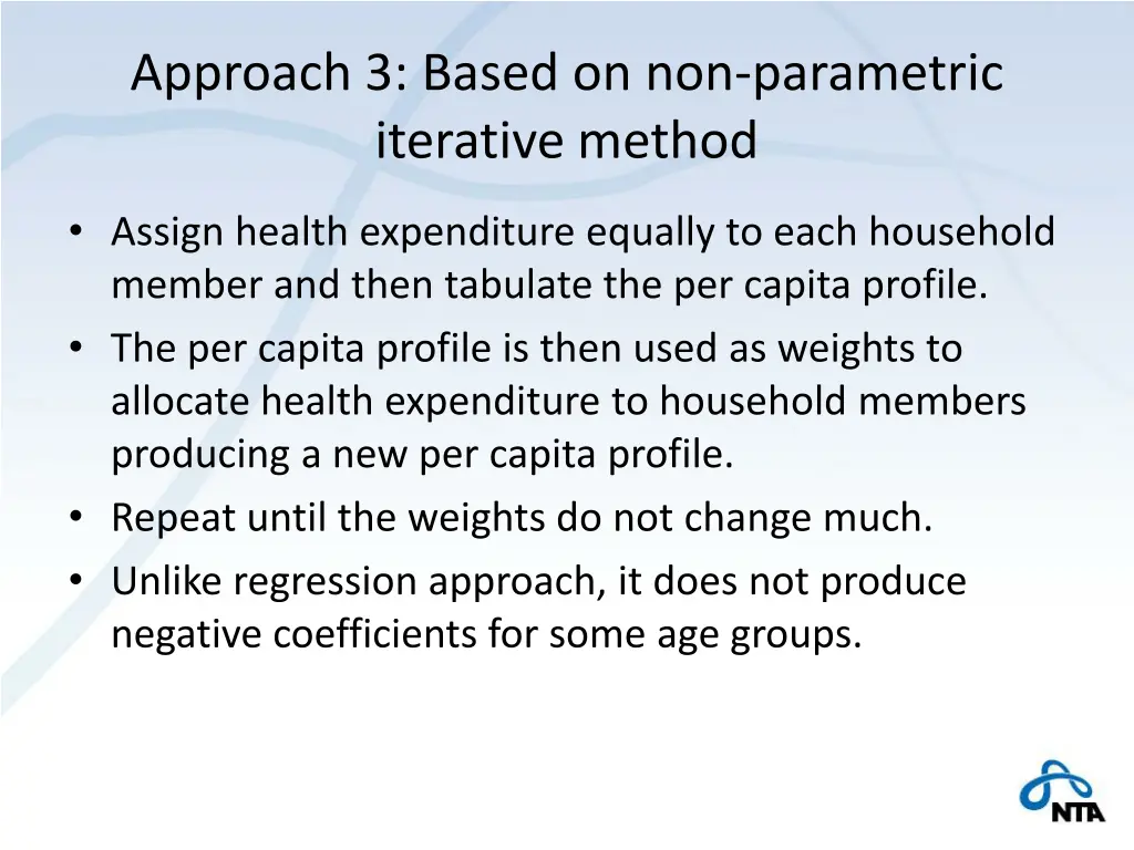 approach 3 based on non parametric iterative
