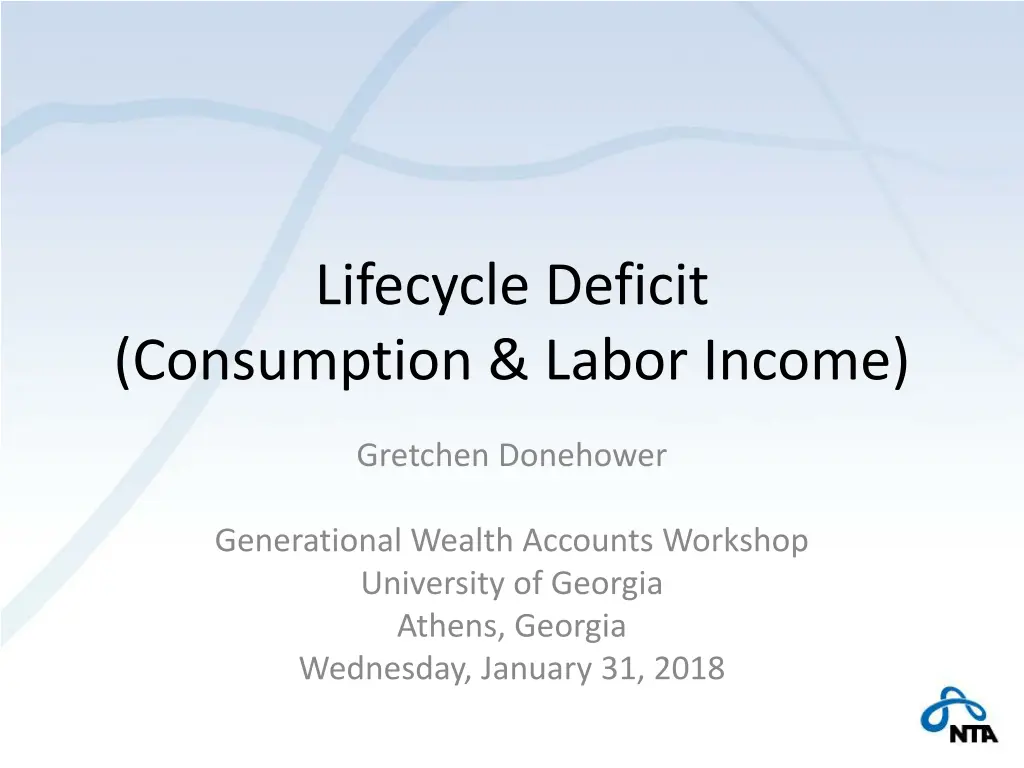 lifecycle deficit consumption labor income