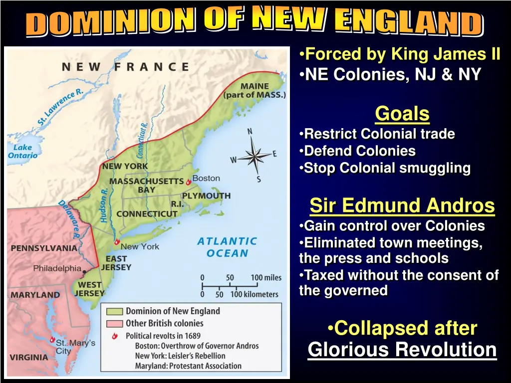 dominion of new england dominion of new england