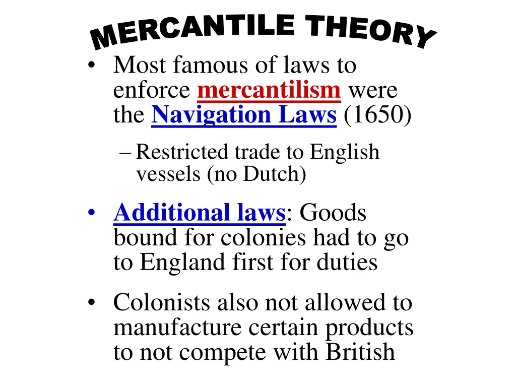 m e r c a n t i l e t h e o r y 2