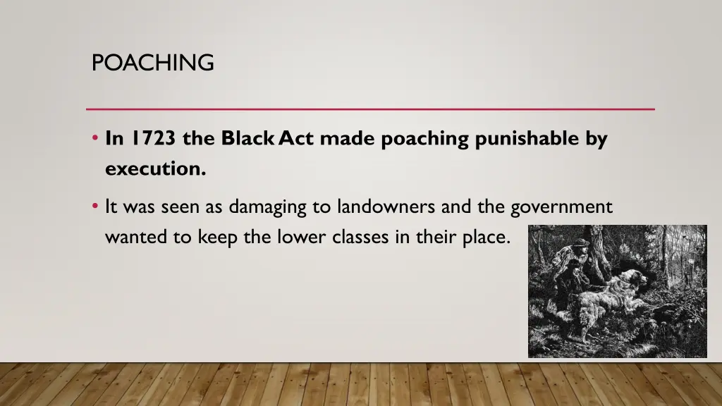 poaching