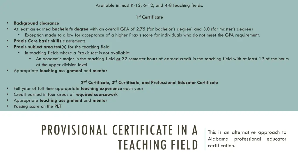 available in most k 12 6 12 and 4 8 teaching