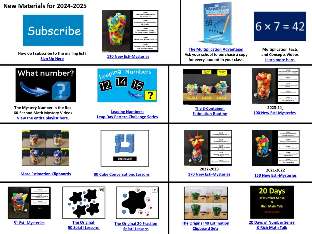 new materials for 2024 2025