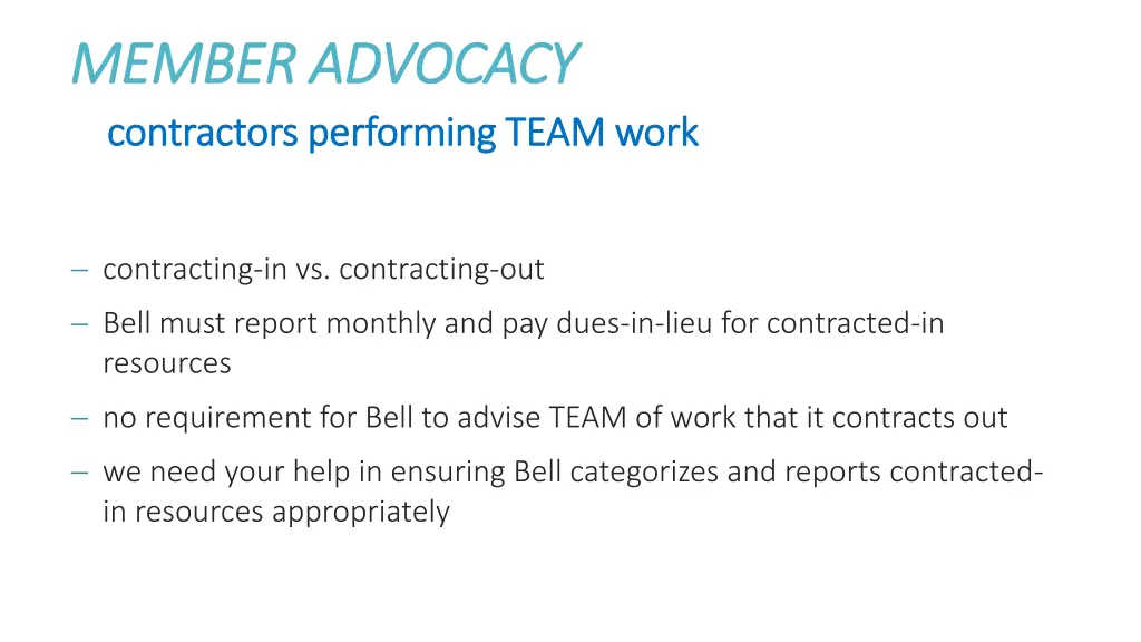 member advocacy member advocacy 5
