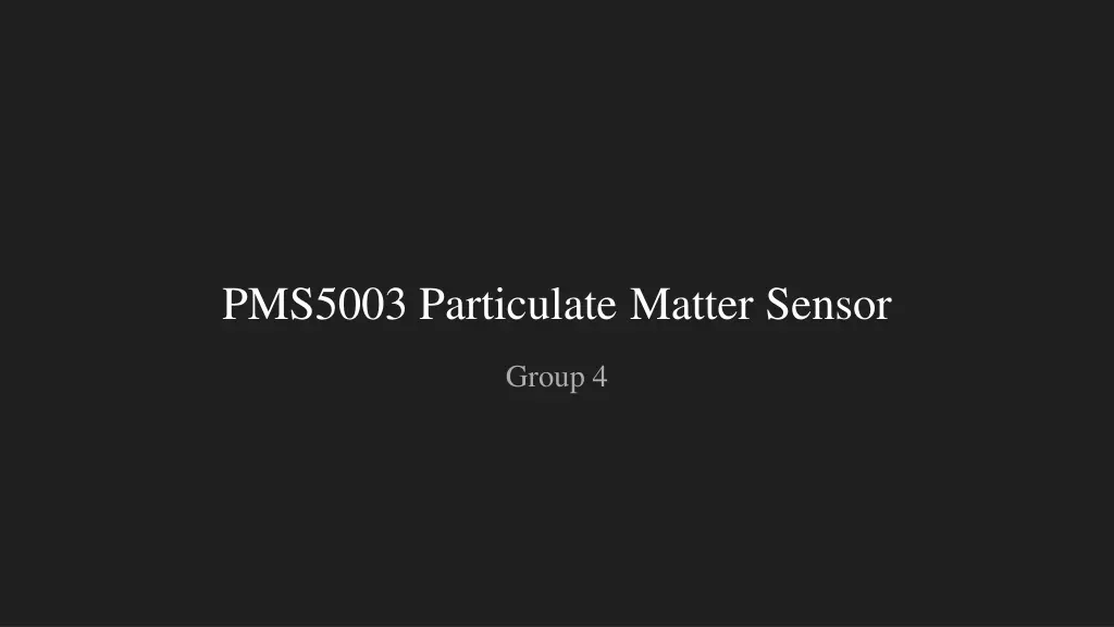 pms5003 particulate matter sensor