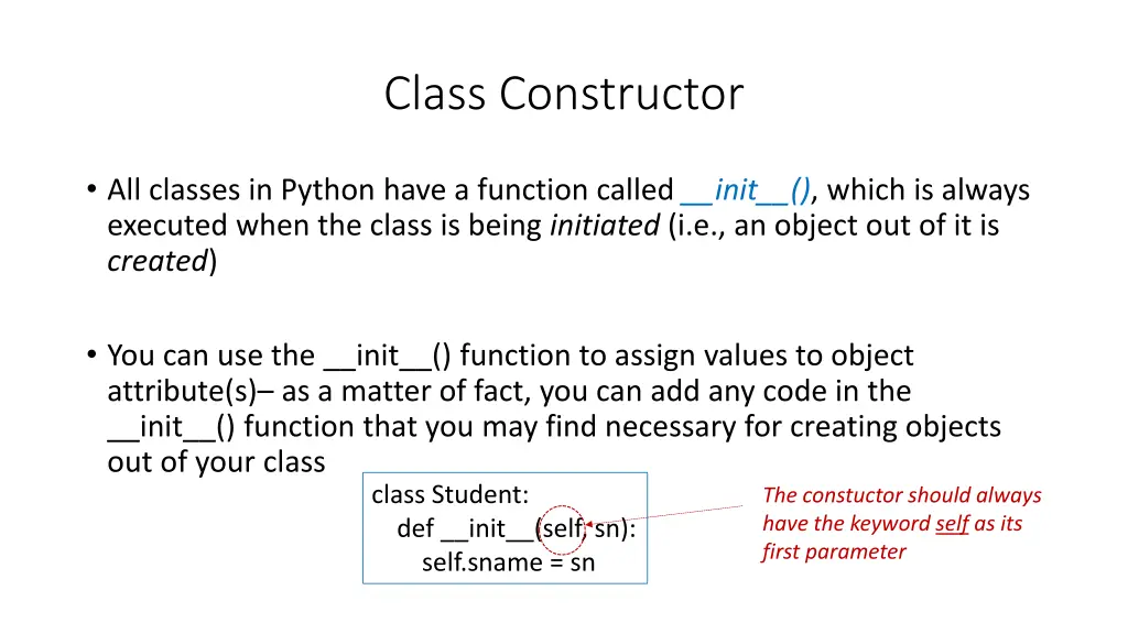 class constructor 1
